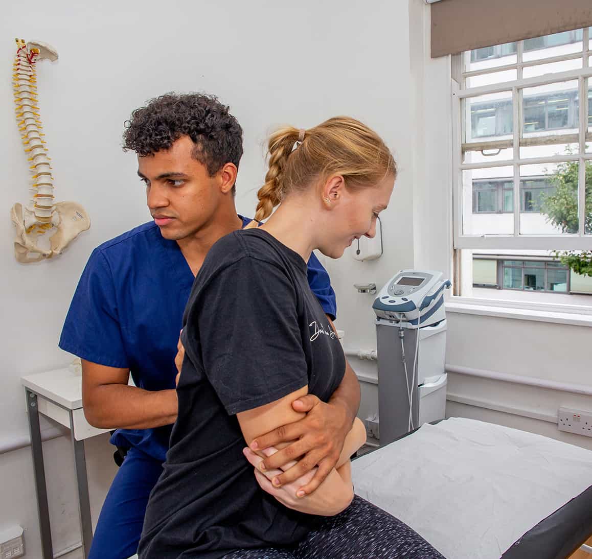 Osteopathy Treating Mid Back Pain